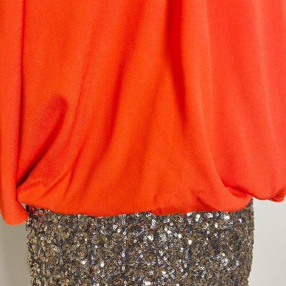 C. Luce Orange & Sequin Bottom Dress - Picture 4 of 7